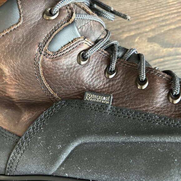 Timberland PRO Men's Steel Toe Work Boots Size 13 W Black Brown Waterproof GUC - Picture 13 of 16
